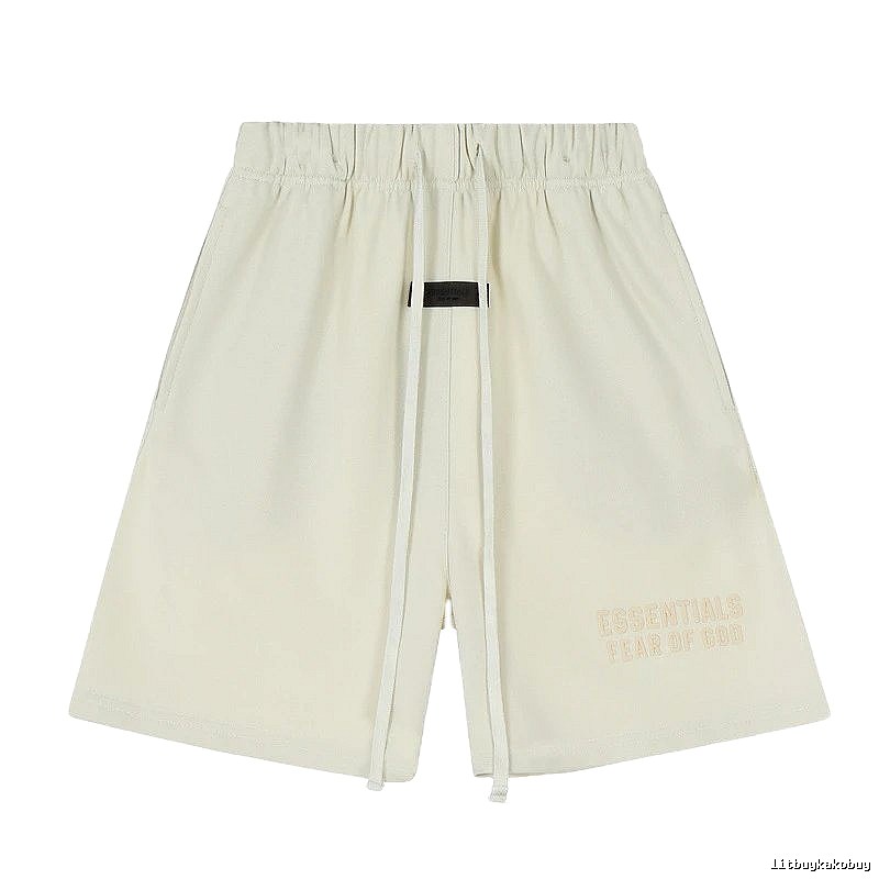ESSENTIALS minimalist style off-white shorts