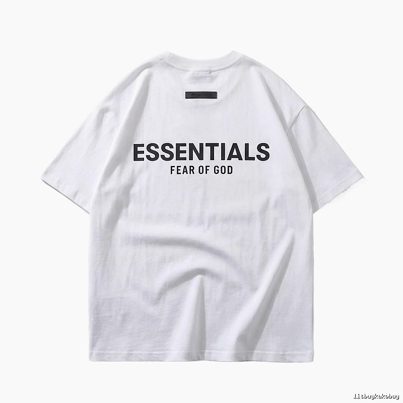 ESSENTIALS minimalist style white T-shirt
