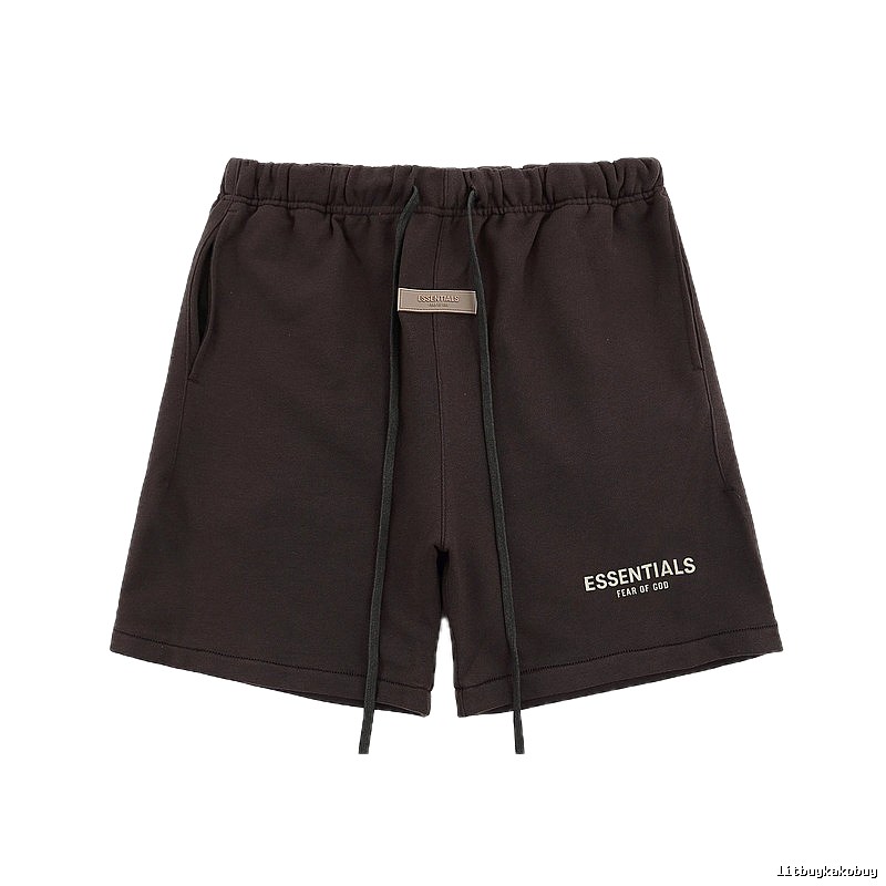 Essentials trendy brand dark coffee shorts