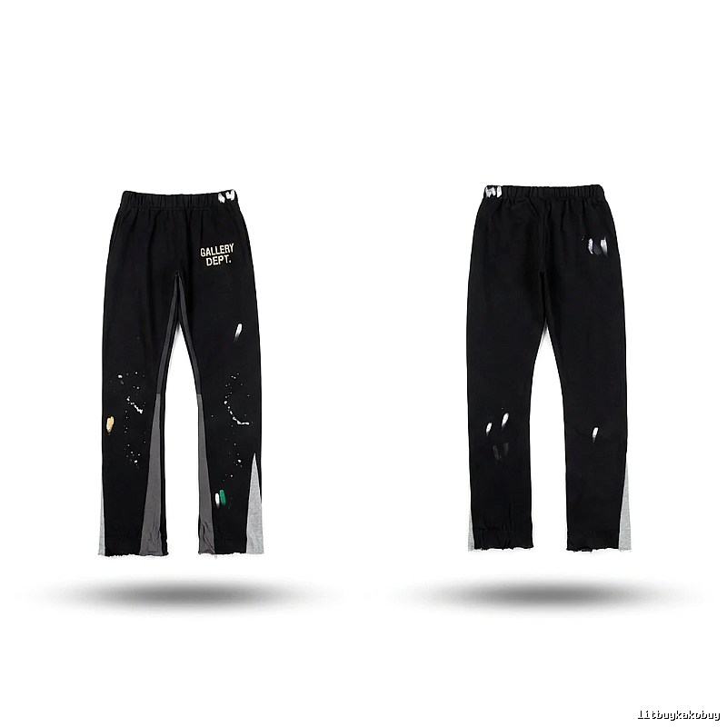 Gallery Dept Graffiti Street Style Black Pants