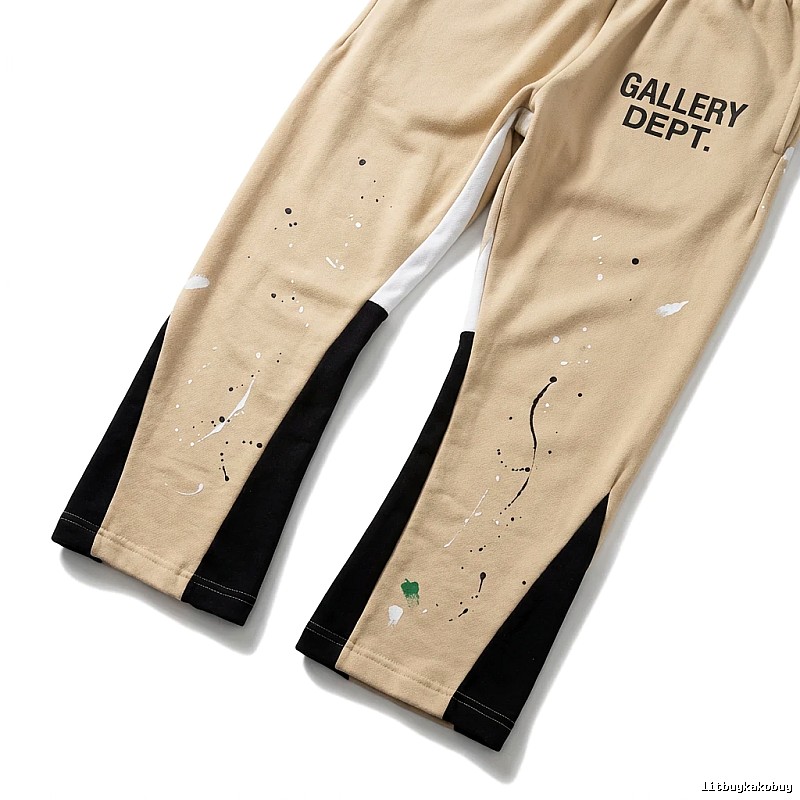Gallery Dept. Graffiti Style Beige Sweatpants