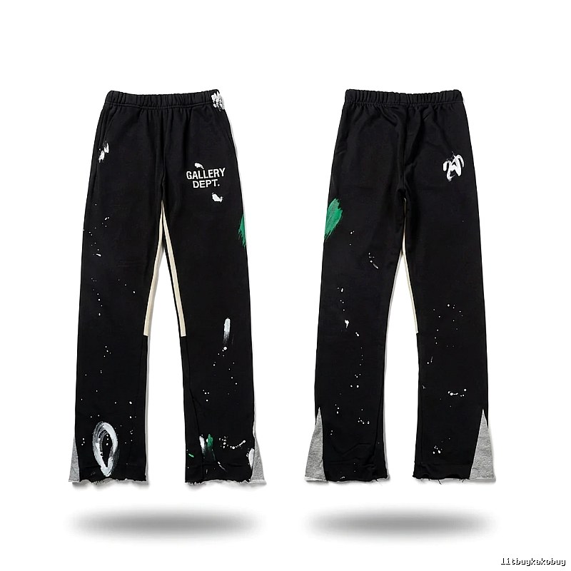 Gallery Dept Graffiti Style Black Trousers