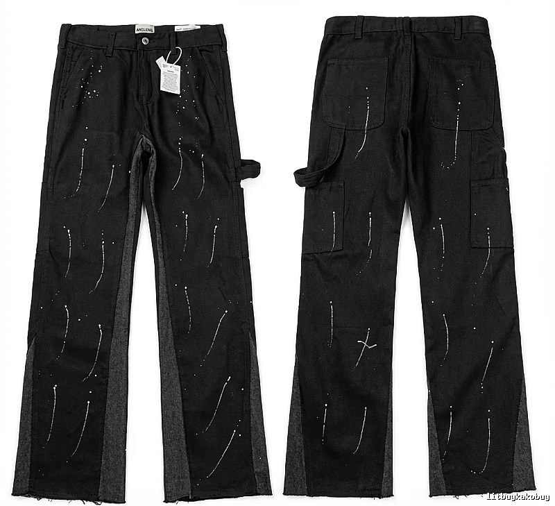 Gallery Dept Graffiti Style Black Work Pants