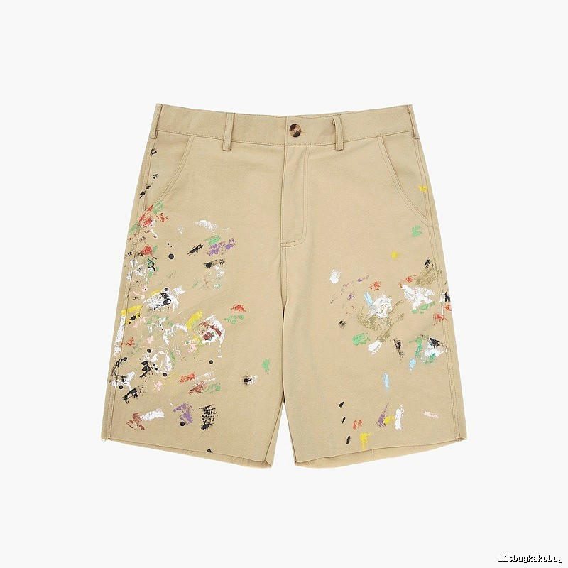 Gallery Dept Graffiti Style Khaki Shorts