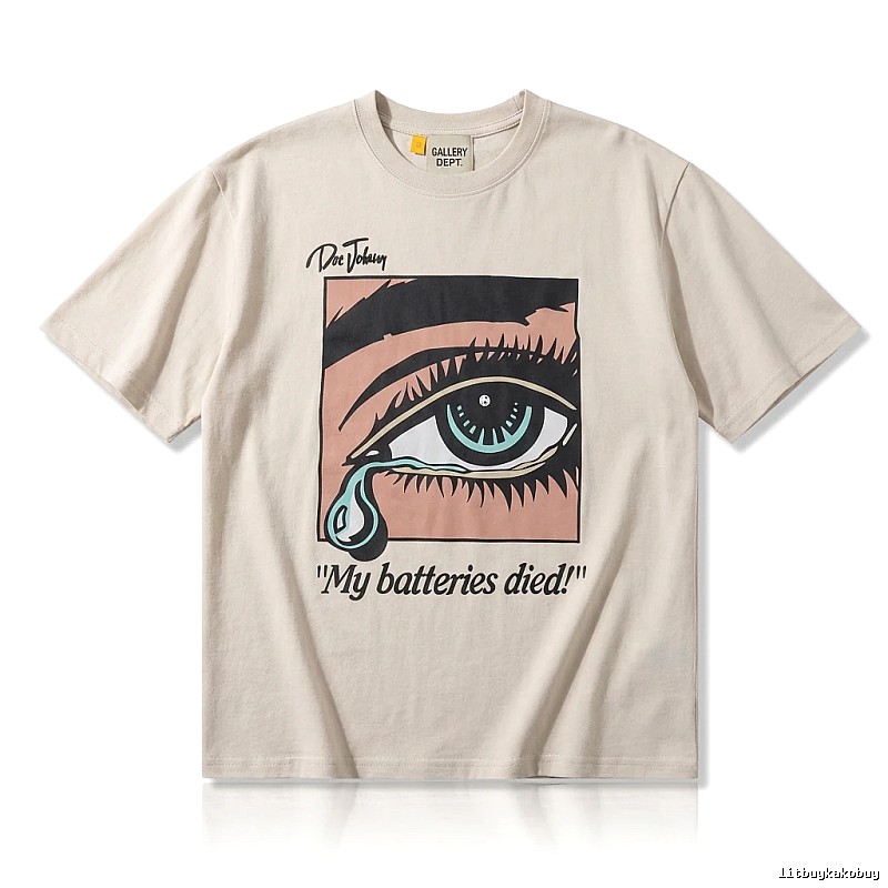 Gallery Dept Tearful Print Light Beige T-shirt