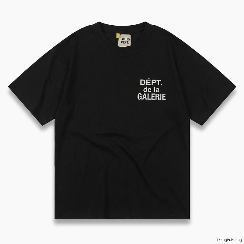 Gallery Dept Trendy and Cool Black T-shirt