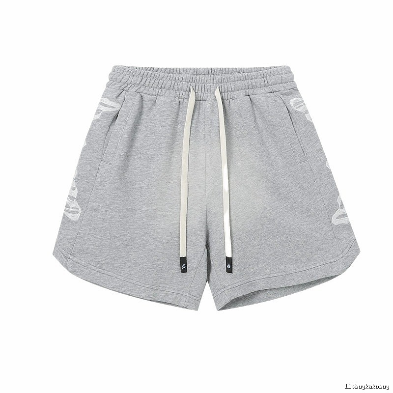 Godspeed Print Street Style Light Gray Casual Shorts