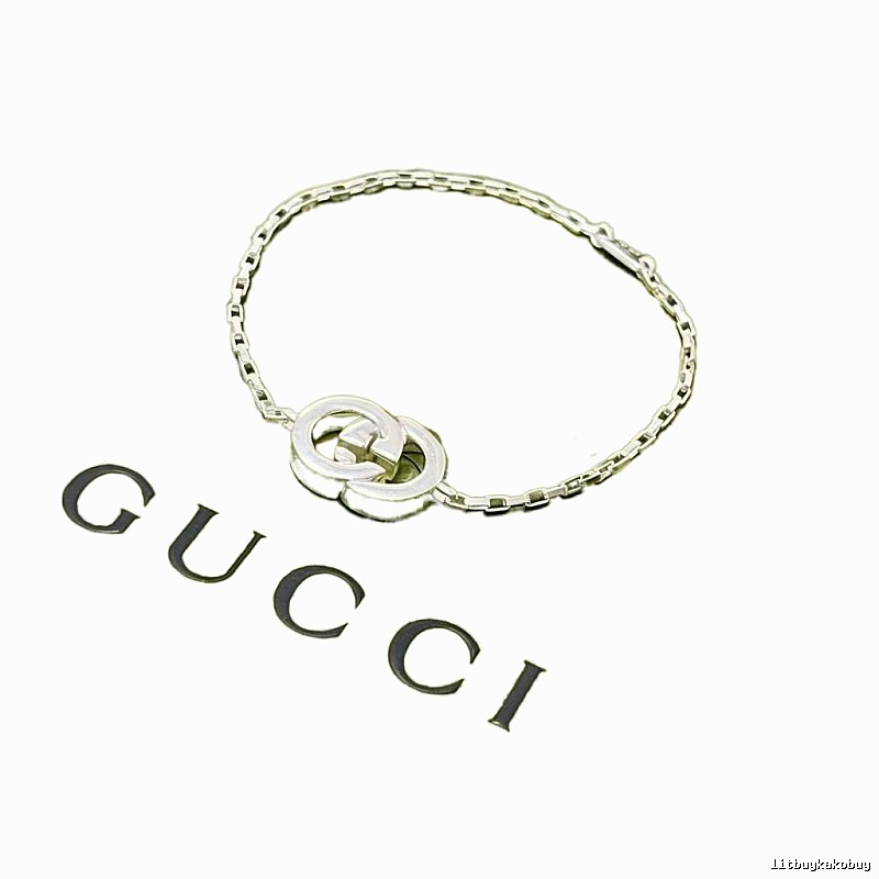 Gucci Double G Sterling Silver Bracelet
