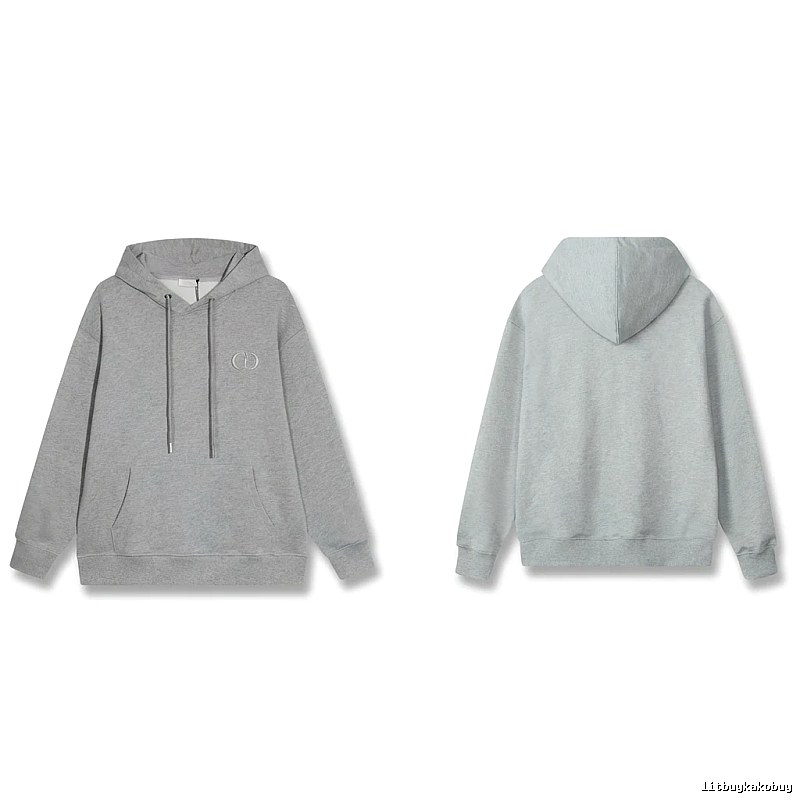 Gucci minimalist style grey hoodie