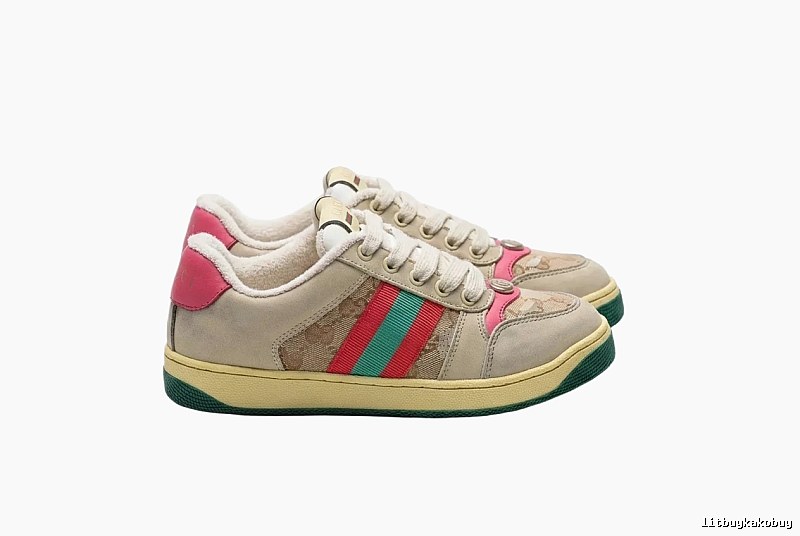 Gucci retro-style three-color sports shoes