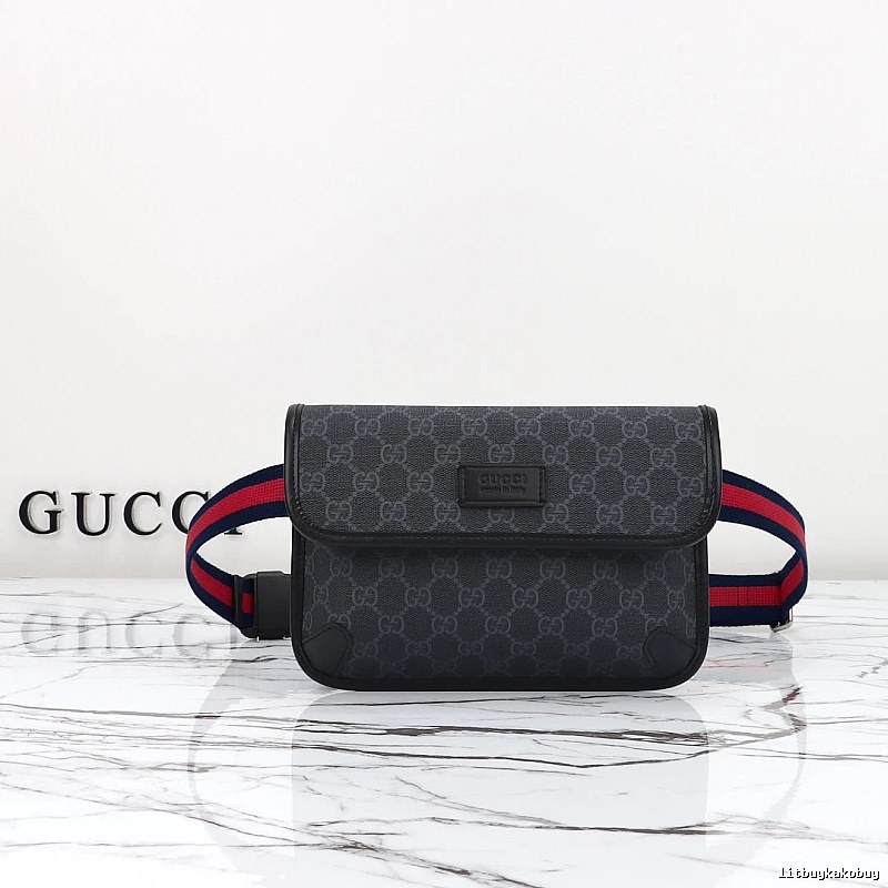 Gucci Waist Bag with Black GG Waist Bag for Casual Outfits