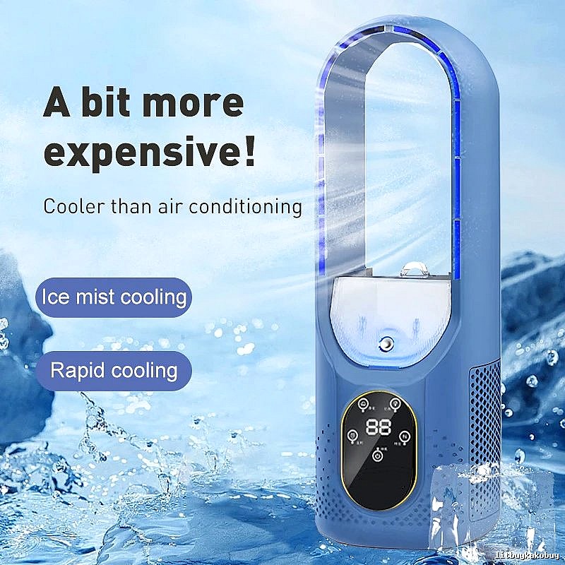 Handheld Cooling Misting Bladeless Fan Misting Bladeless
