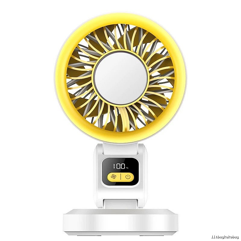 Heat Relief Desktop Cooling Fan White Standard Airflow