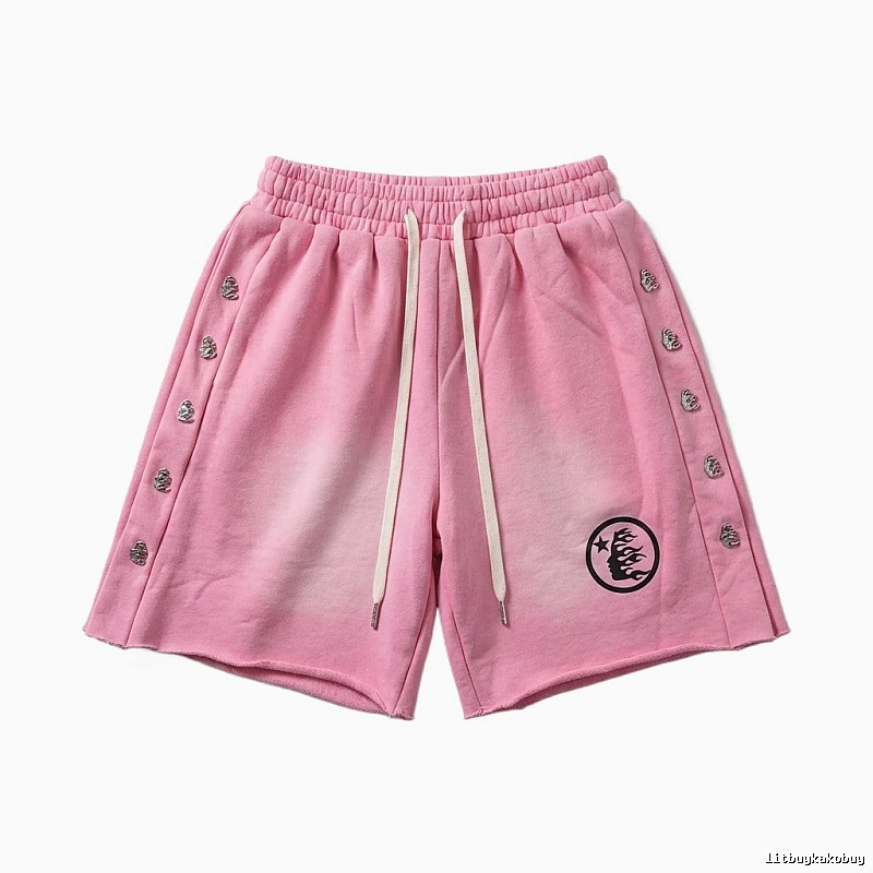 Hellstar dark style pink shorts