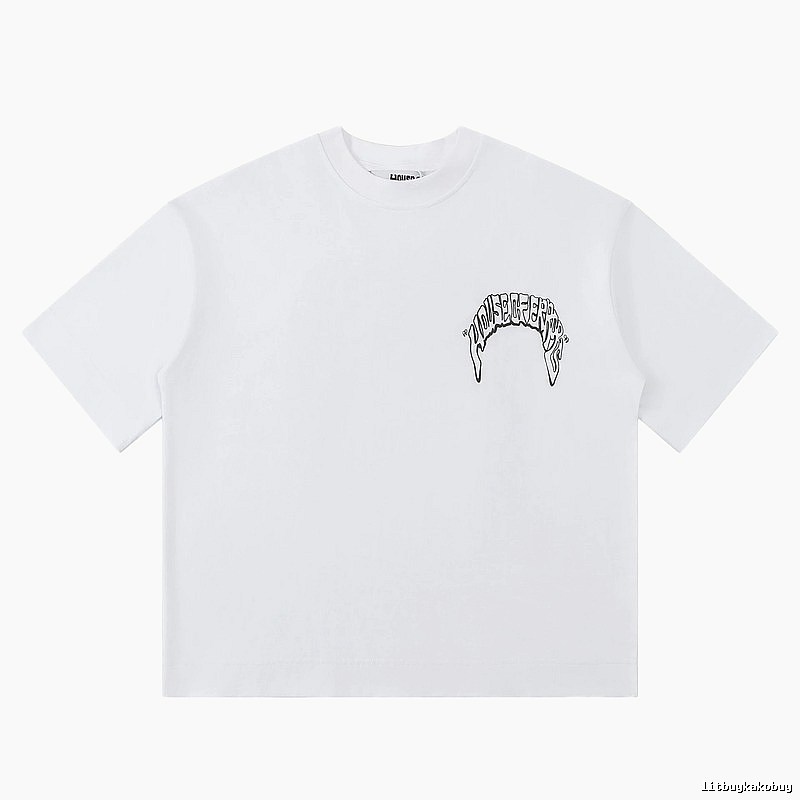 House of Errors Trendy White Short-sleeve Shirt