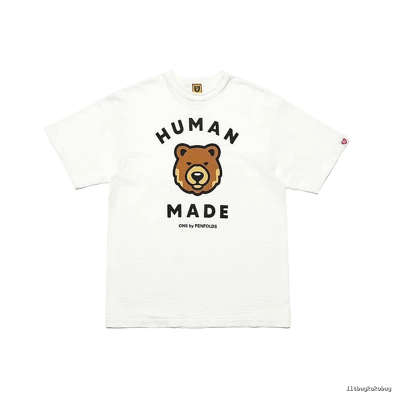 HUMAN MADE Bear Head Japanese Retro White T-Shirt