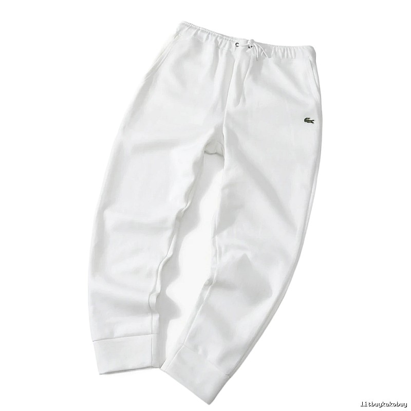 Lacoste casual style white sweatpants