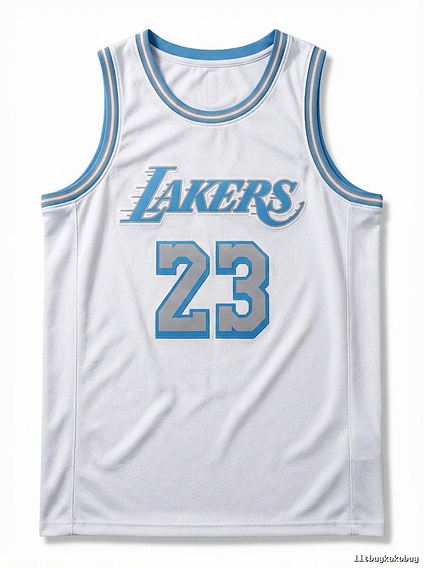 LBJ Lakers retro white jersey