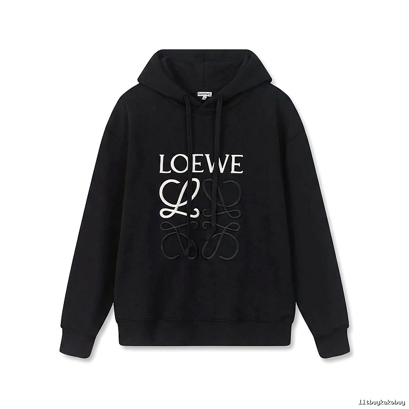 LOEWE letter embroidery style hoodie