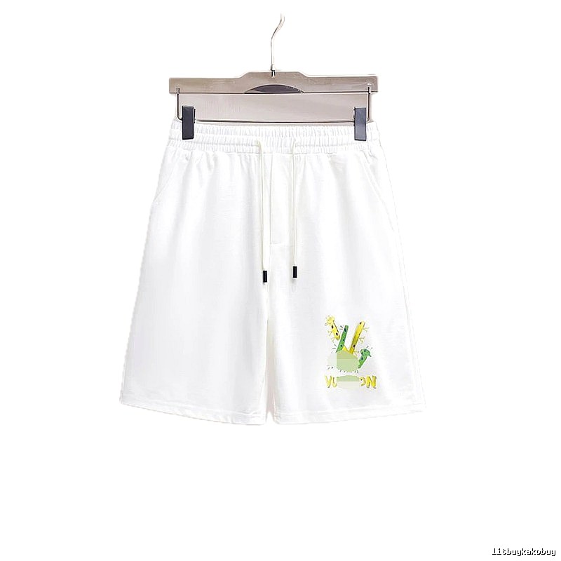 Louis Vuitton Cartoon Print Casual White Shorts