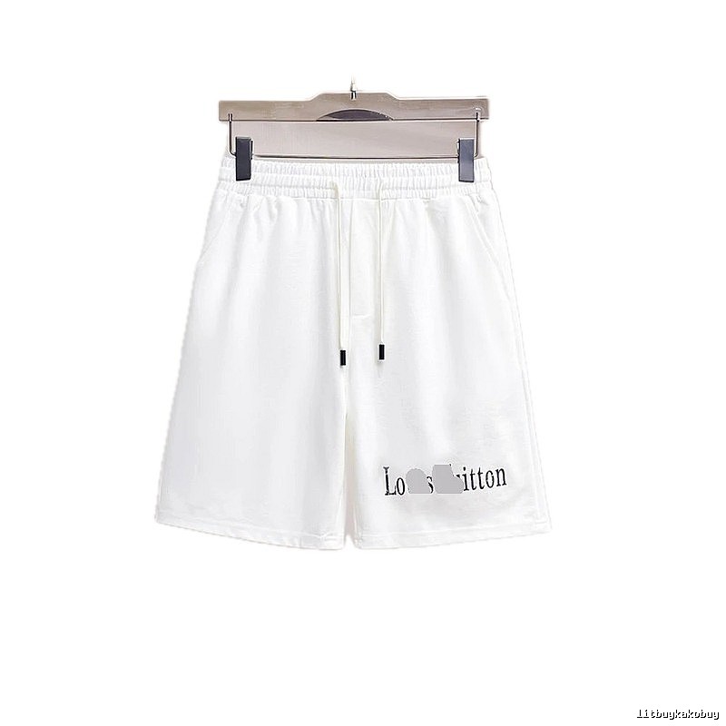 Louis Vuitton Letter Print Casual Style White Shorts