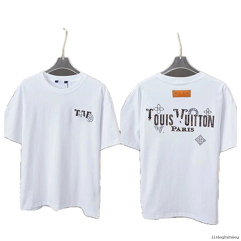 Louis Vuitton Monogram Vintage Style White T-Shirt