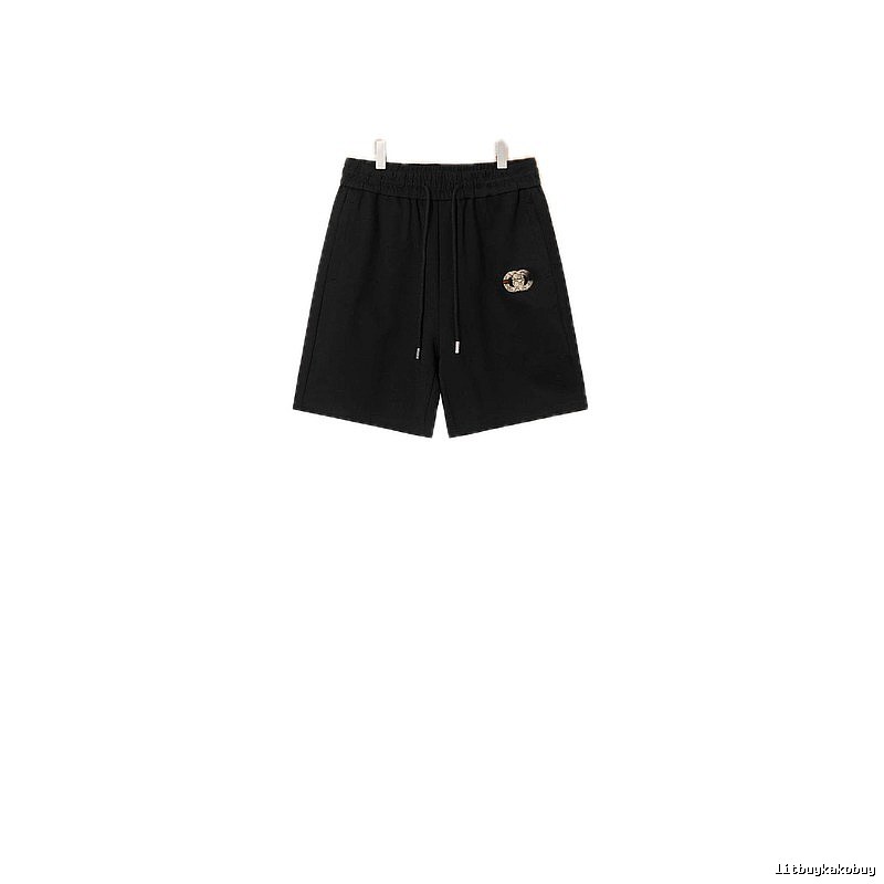 LV casual style black shorts