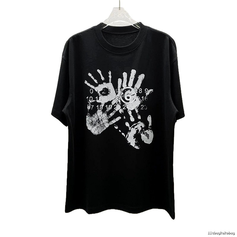 Maison Margiela MM6 Street Style Black T-Shirt