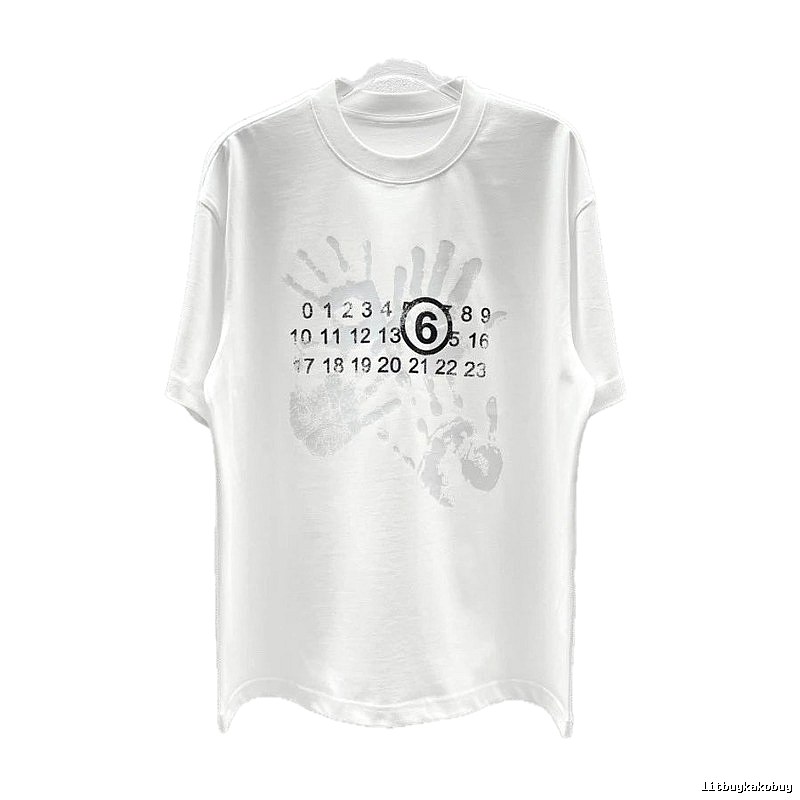 Maison Margiela MM6 Street Style White T-Shirt