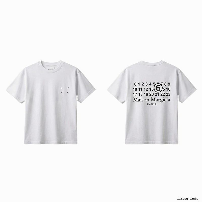 Maison Margiela white T-shirt with digital printing