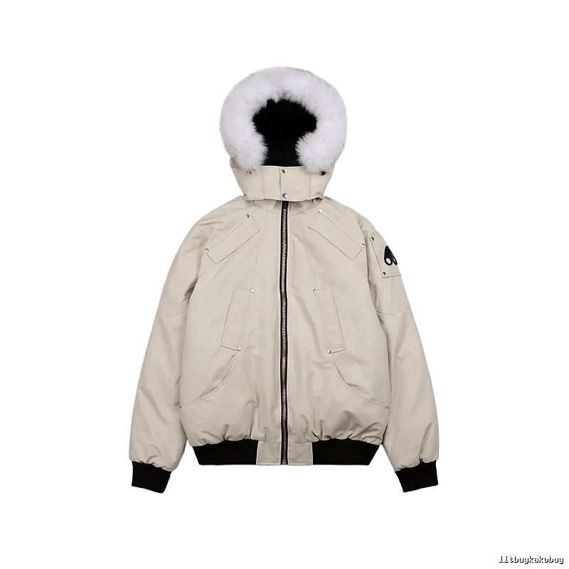 Michael Kors parka down jacket in off-white