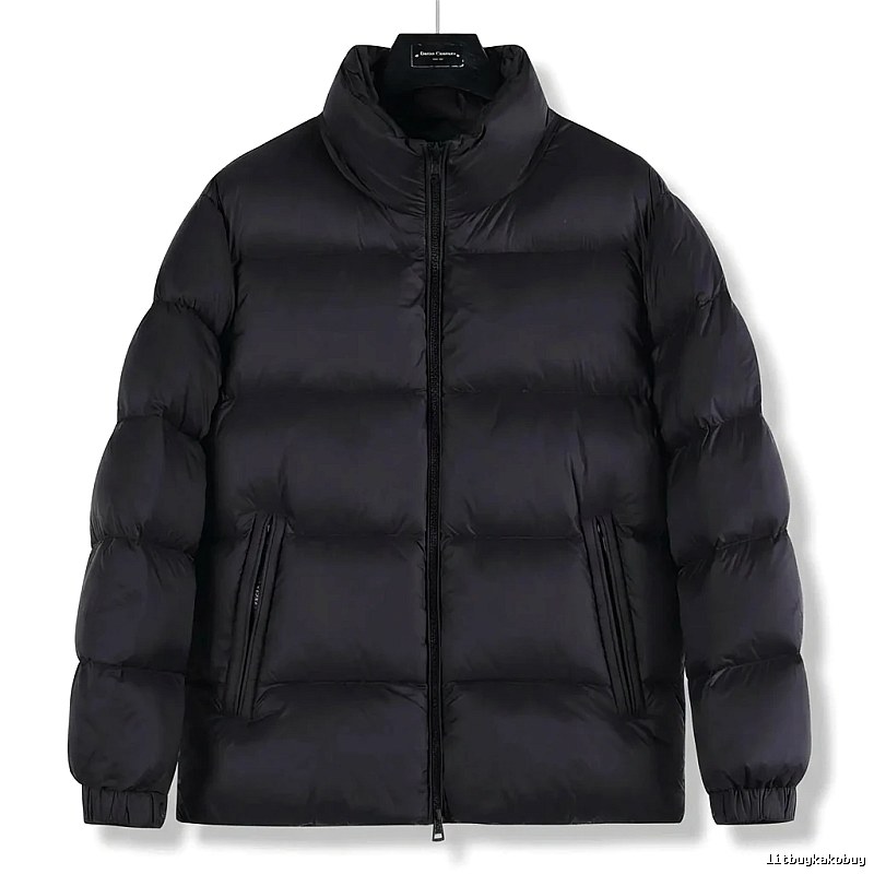 Moncler black casual down jacket