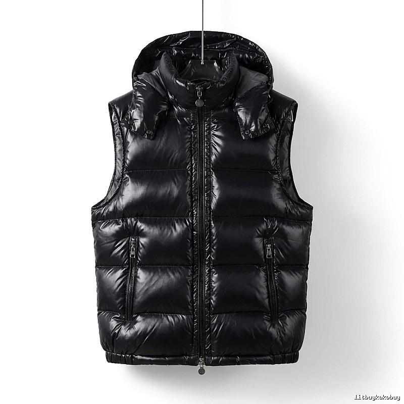 Moncler black stylish down vest