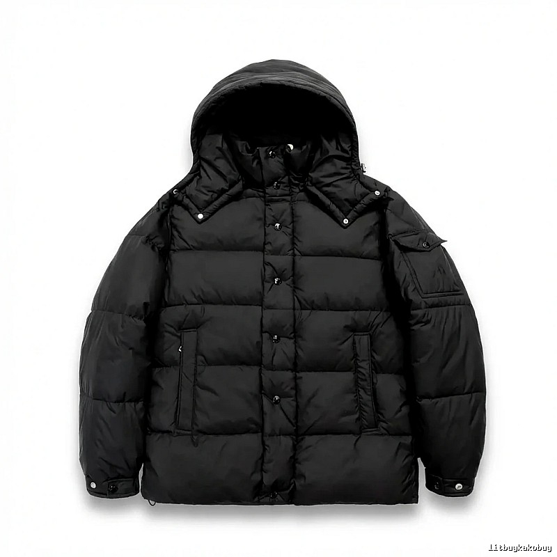 Moncler black trendy and cool down jacket