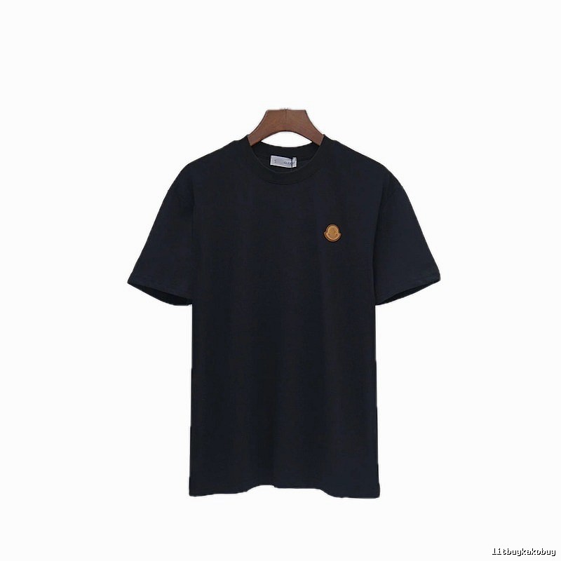 Moncler Classic Minimalist Style Black Short-sleeved T-shirt