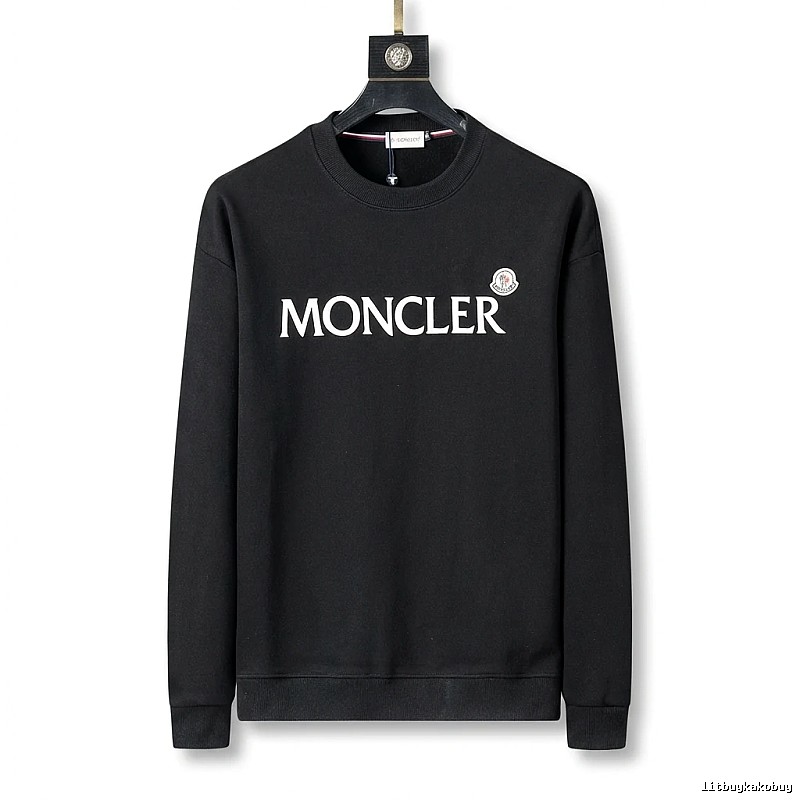 Moncler simple-style black sweatshirt
