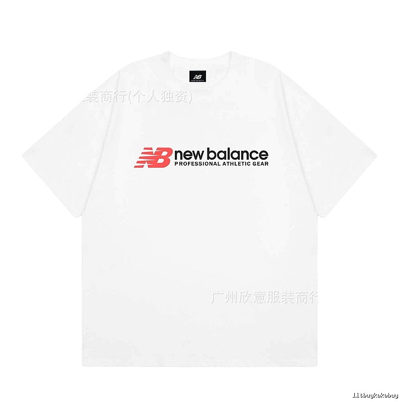 New Balance Sports Casual Style White Short-sleeve T-shirt