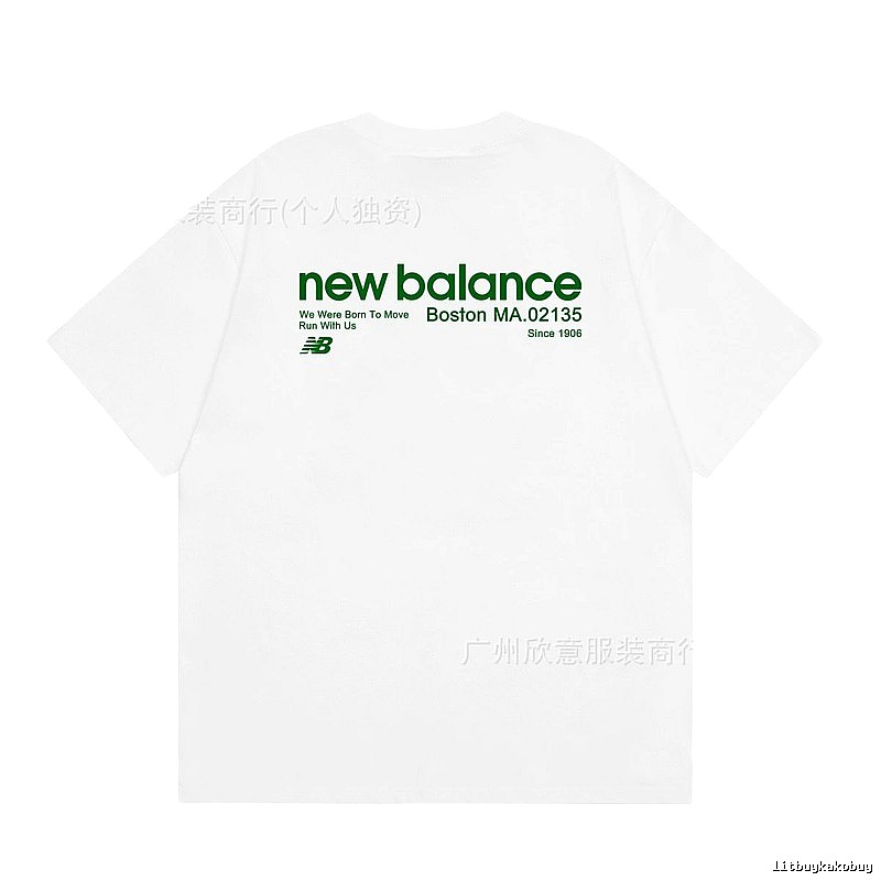 New Balance Vintage Casual Printed White T-Shirt