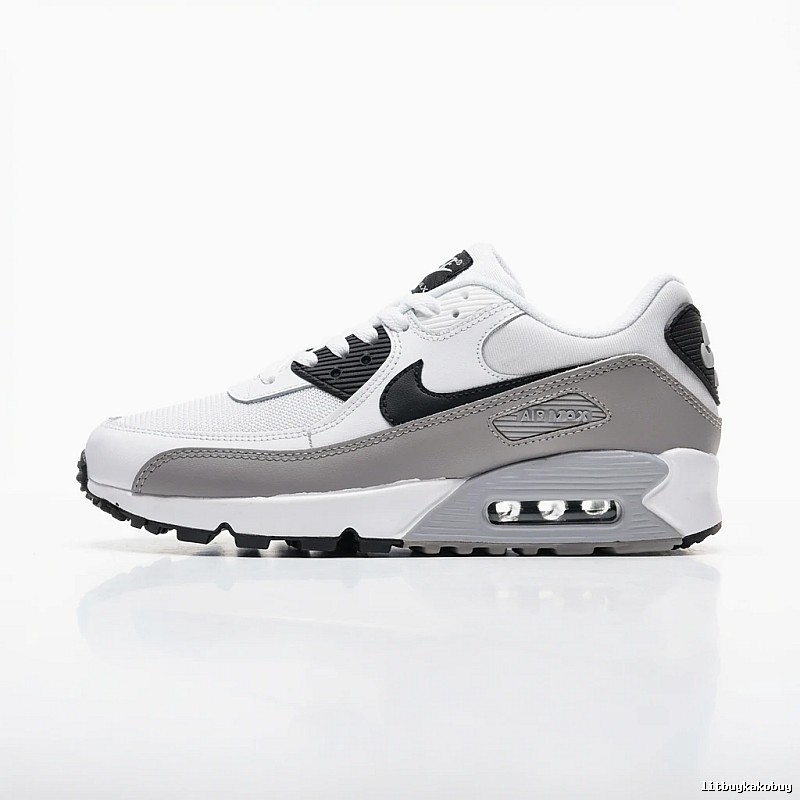 Nike Air Max retro-style gray and white sports shoes