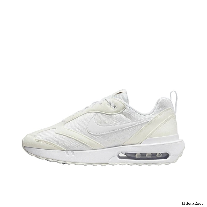 Nike Air retro-style white shoes