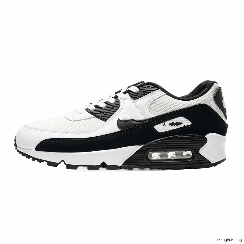 Nike black and white retro style sports shoes