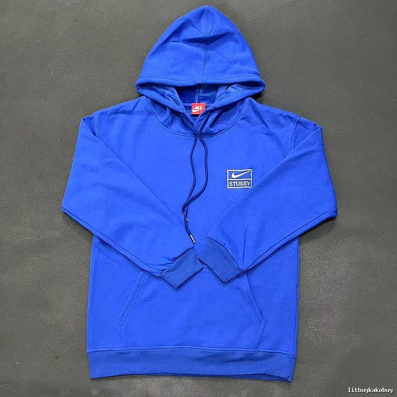 Nike Blue Zip Hoodie Campus Look Swoosh