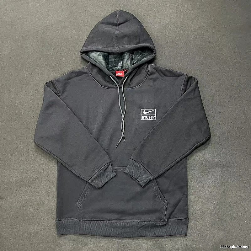 Nike Gray Zip Hoodie Smart Casual Swoosh