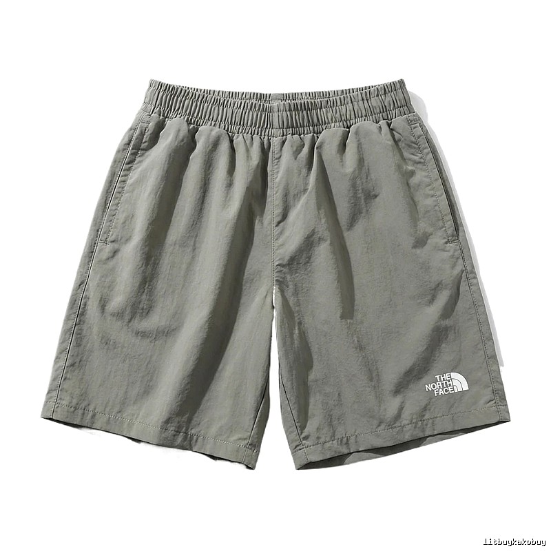 North Face casual style gray-green shorts