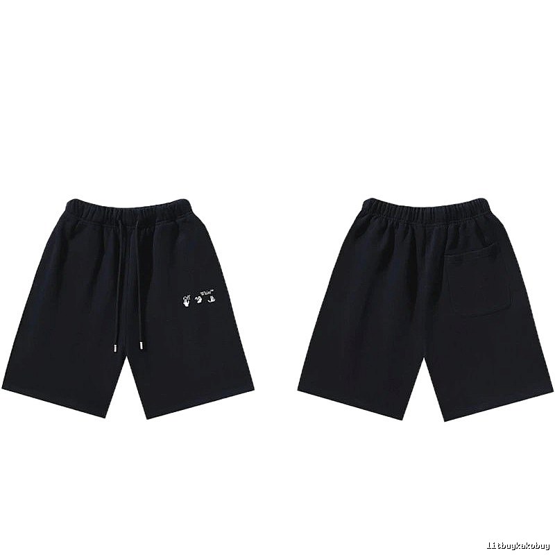 Off-White 016 Style Black Trendy and Cool Shorts