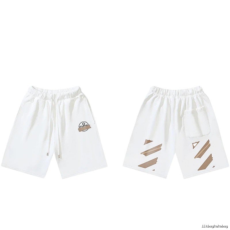 Off-White 019 trendy white shorts