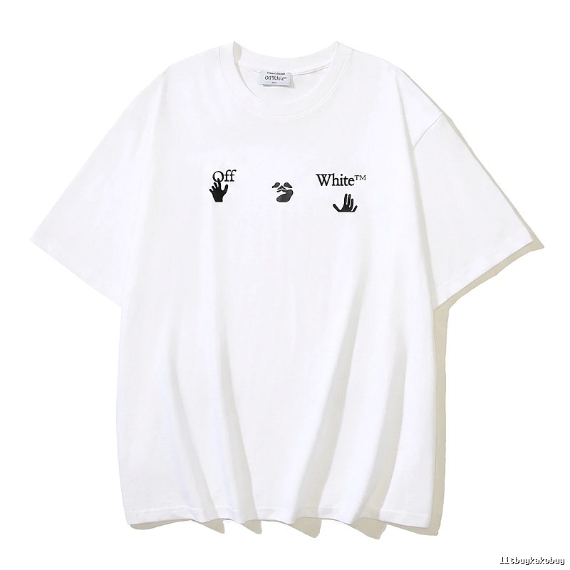 Off-White Gesture Style White T-shirt