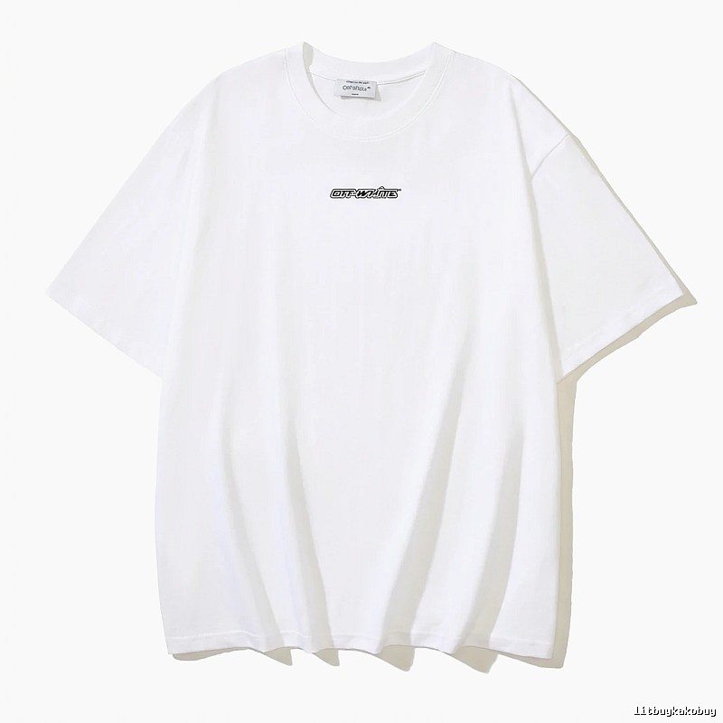 Off-White minimalist style white T-shirt