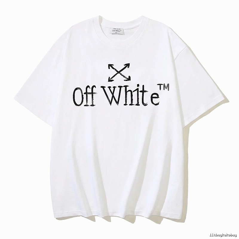 Off-White simple style white T-shirt