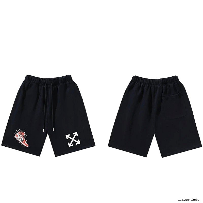 Off-White Style 013 Trendy Cool Black Shorts